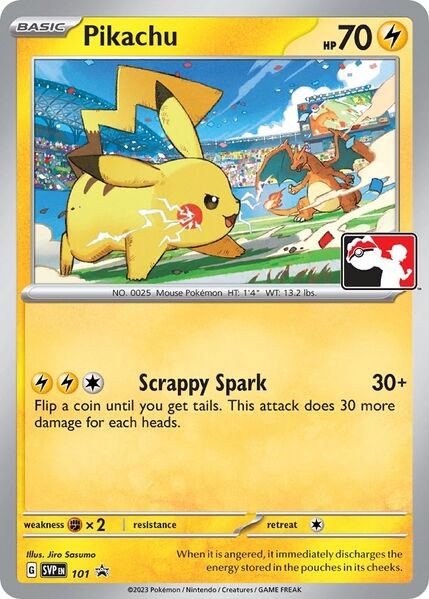Pikachu (101) (Play Pokemon Promo) [League & Championship Cards] | Total Play
