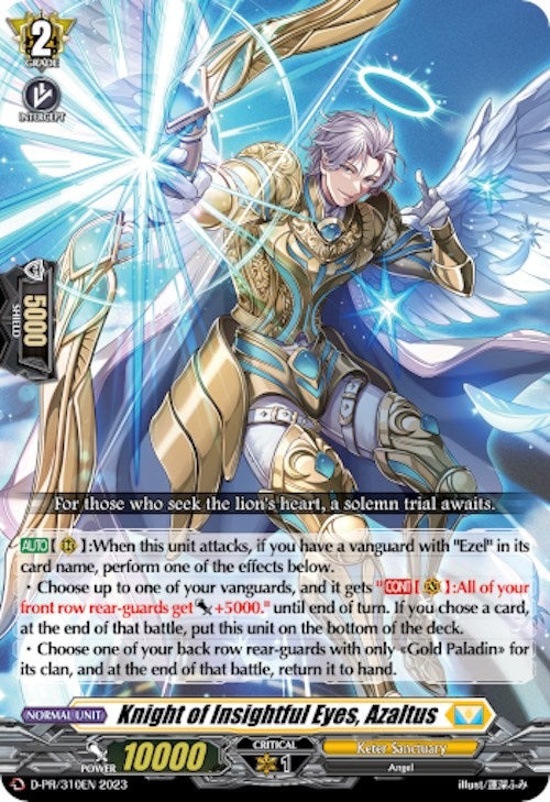 Knight of Insightful Eyes, Azaltus (D-PR/310EN) [D Promo Cards] | Total Play