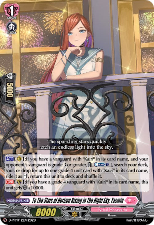 To The Stars of Horizon Rising in The Night Sky, Yasmin (D-PR/312EN) [D Promo Cards] | Total Play