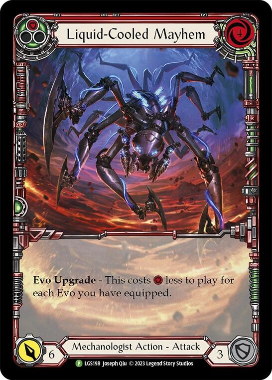 Liquid-Cooled Mayhem (Red) [LGS198] (Promo)  Rainbow Foil | Total Play
