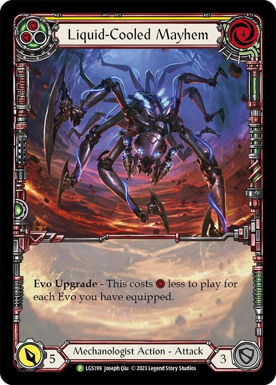 Liquid-Cooled Mayhem (Yellow) [LGS199] (Promo)  Rainbow Foil | Total Play