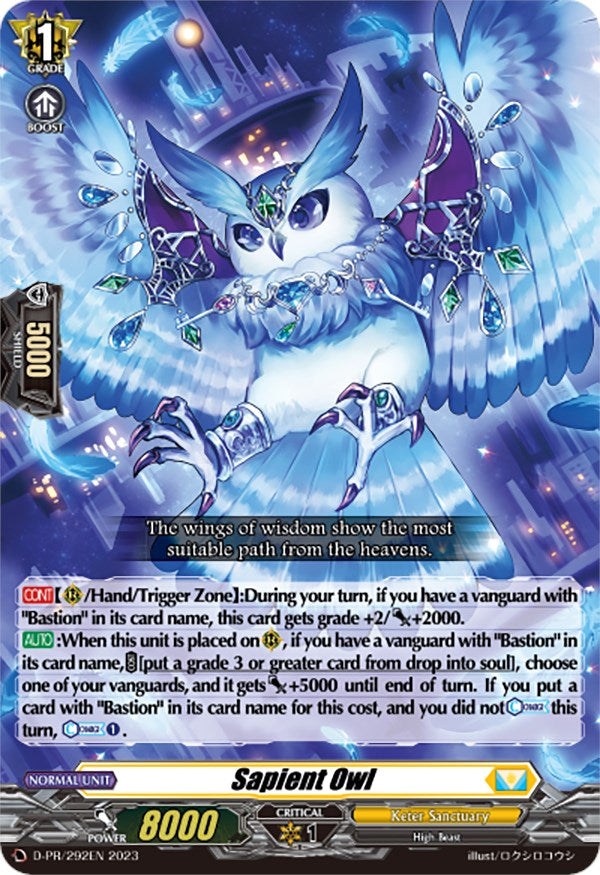 Sapient Owl (D-PR/292EN) [D Promo Cards] | Total Play