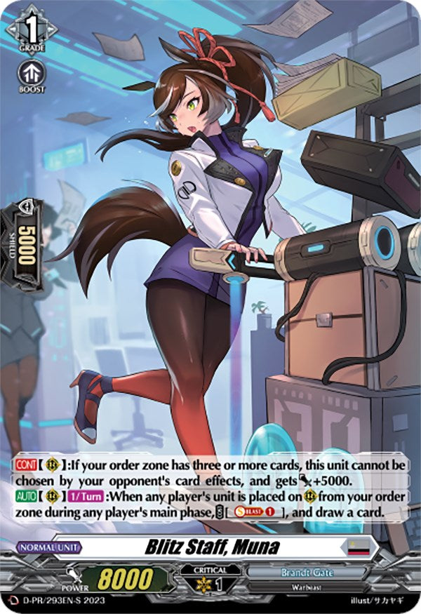 Blitz Staff, Muna (Foil) (D-PR/293EN-S) [D Promo Cards] | Total Play