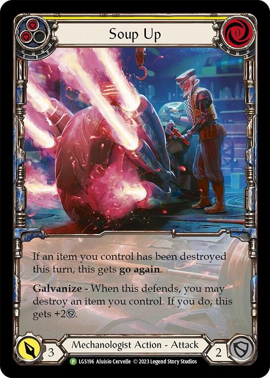 Soup Up (Yellow) [LGS196] (Promo)  Rainbow Foil | Total Play
