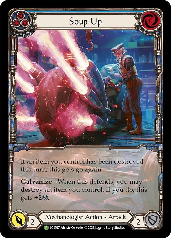 Soup Up (Blue) [LGS197] (Promo)  Rainbow Foil | Total Play