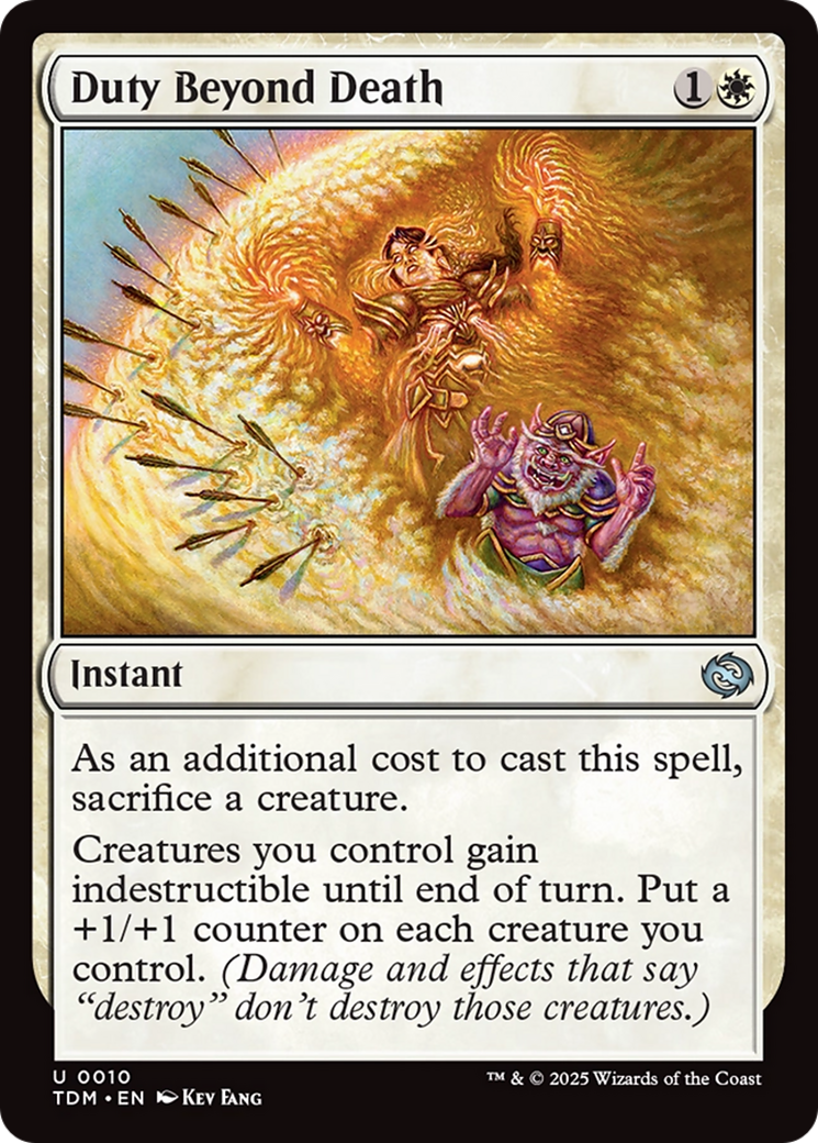 Duty Beyond Death [Tarkir: Dragonstorm] | Total Play