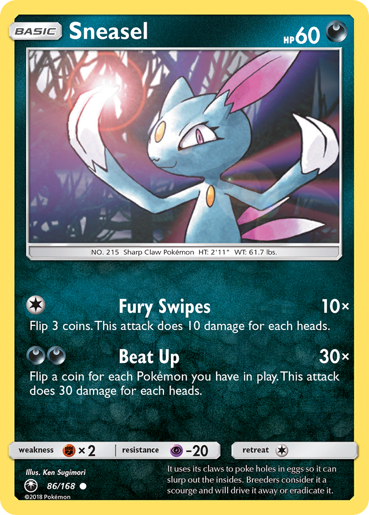 Sneasel (86/168) [Sun & Moon: Celestial Storm] | Total Play