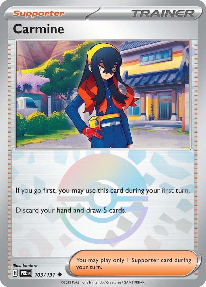 Carmine (103/131) (Poke Ball Pattern) [Scarlet & Violet: Prismatic Evolutions] | Total Play