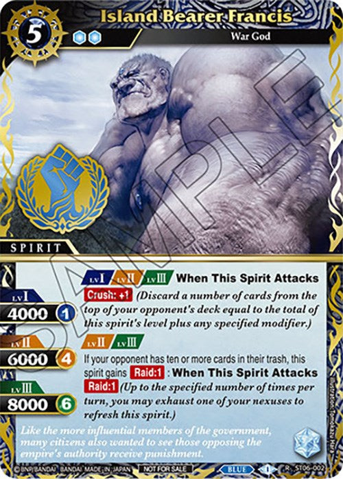 Island Bearer Francis (Finalist Card Set Vol. 3) (ST06-002) [Launch & Event Promos] | Total Play