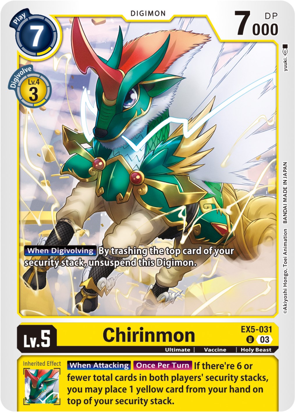 Chirinmon [EX5-031] [Animal Colosseum] | Total Play