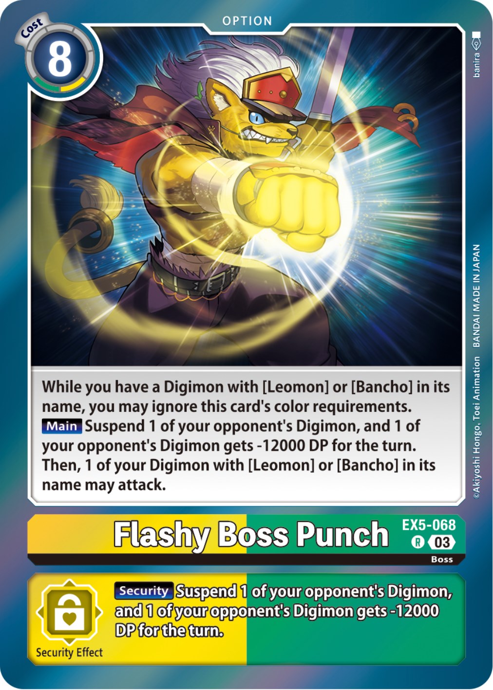 Flashy Boss Punch [EX5-068] [Animal Colosseum] | Total Play