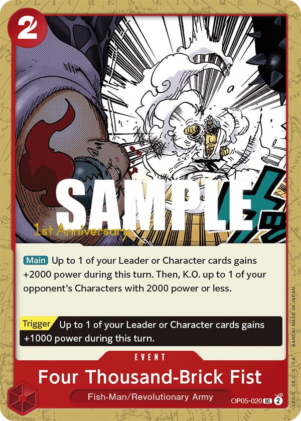 Four Thousand-Brick Fist [Awakening of the New Era: 1st Anniversary Tournament Cards] | Total Play