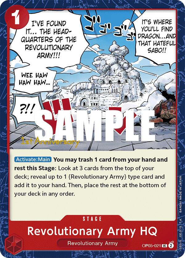 Revolutionary Army HQ [Awakening of the New Era: 1st Anniversary Tournament Cards] | Total Play