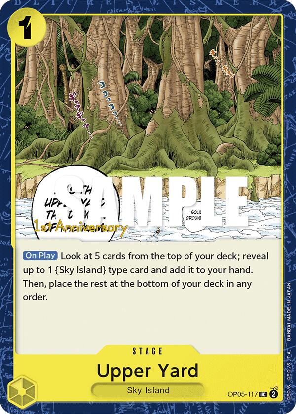 Upper Yard [Awakening of the New Era: 1st Anniversary Tournament Cards] | Total Play