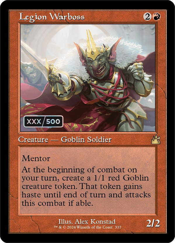 Legion Warboss (Retro) (Serialized) [Ravnica Remastered] | Total Play