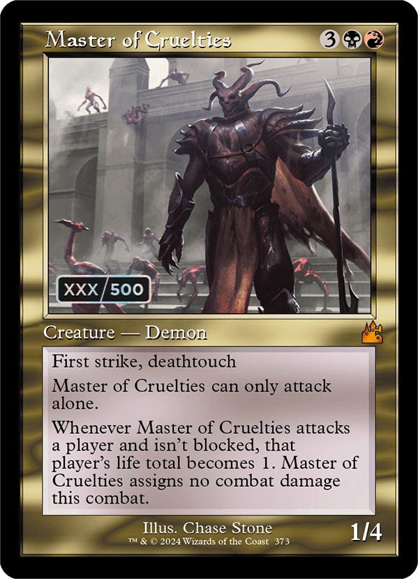 Master of Cruelties (Retro) (Serialized) [Ravnica Remastered] | Total Play