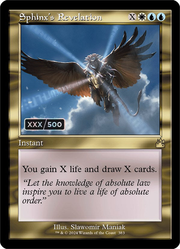 Sphinx's Revelation (Retro) (Serialized) [Ravnica Remastered] | Total Play