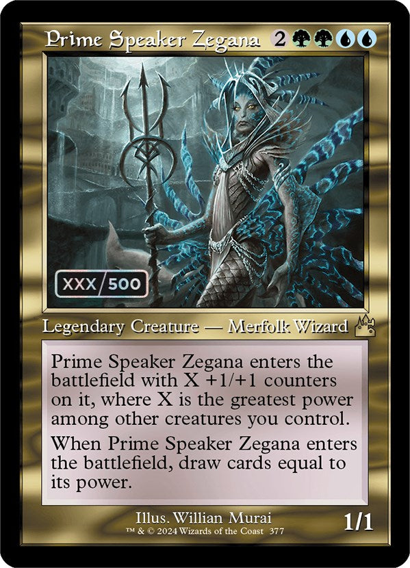 Prime Speaker Zegana (Retro) (Serialized) [Ravnica Remastered] | Total Play