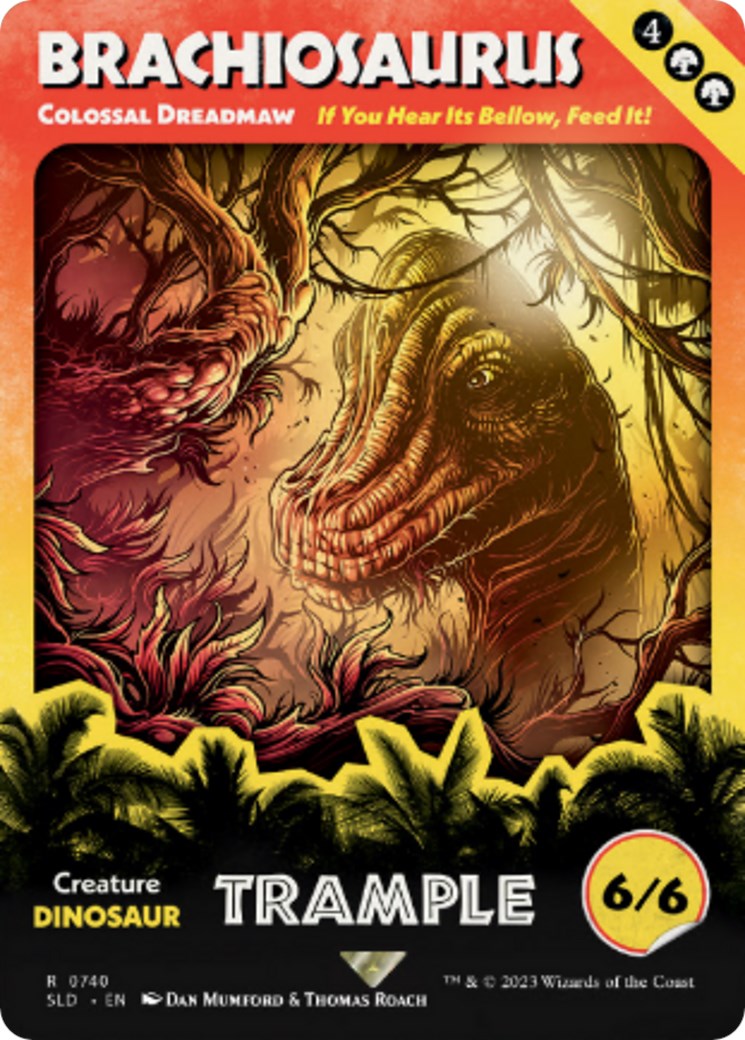 Brachiosaurus - Colossal Dreadmaw (Rainbow Foil) [Secret Lair Drop Series] | Total Play