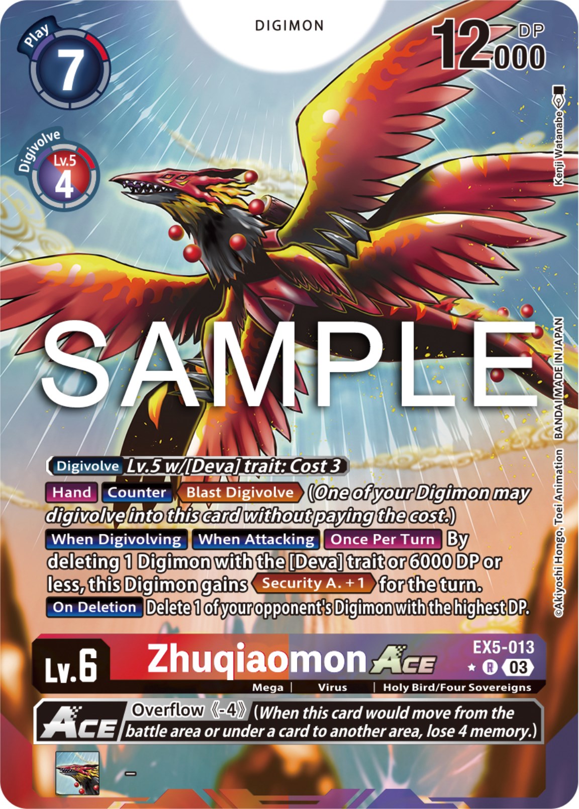 Zhuqiaomon Ace [EX5-013] (Alternate Art) [Animal Colosseum] | Total Play