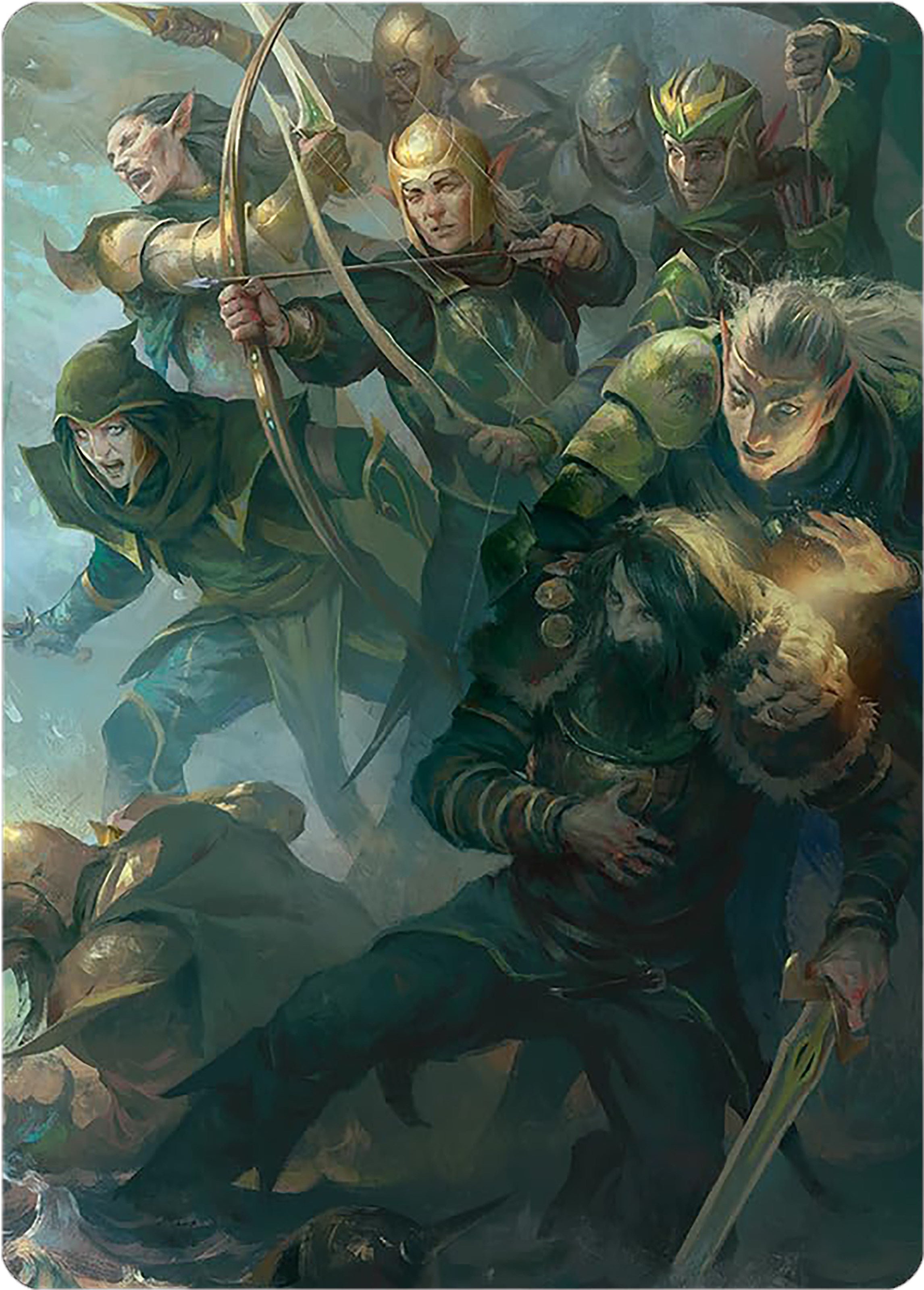 Galadhrim Brigade Art Card [The Lord of the Rings: Tales of Middle-earth Art Series] | Total Play