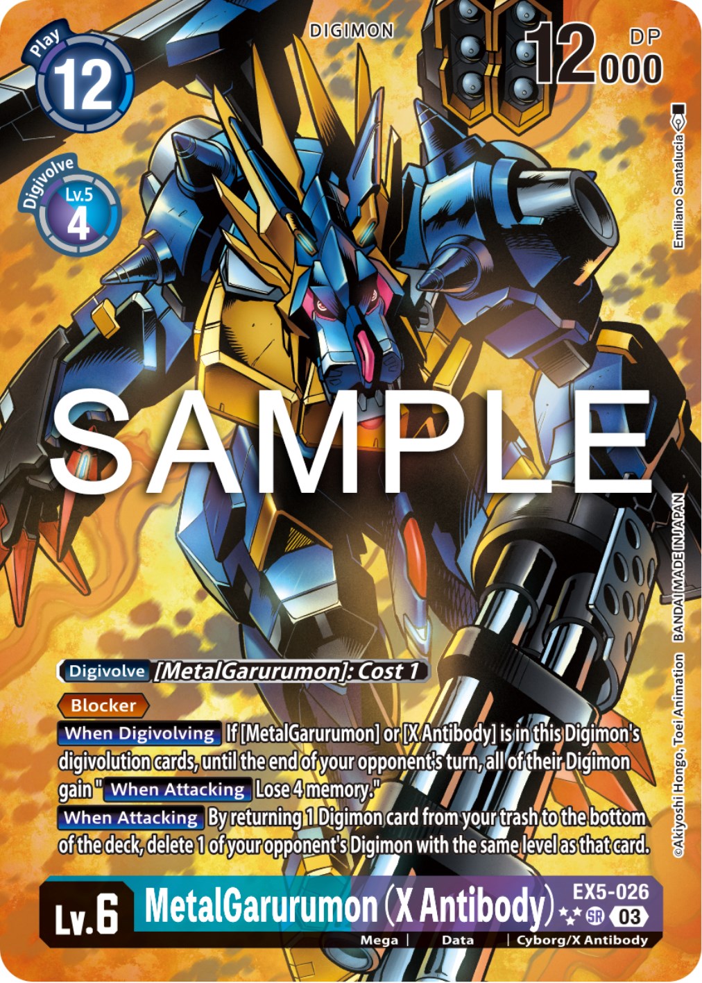 MetalGarurumon (X Antibody) [EX5-026] (English Exclusive Alternate Art) [Animal Colosseum] | Total Play