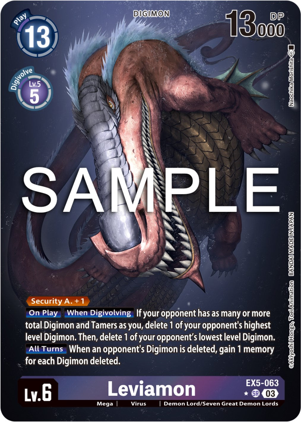 Leviamon [EX5-063] (Alternate Art) [Animal Colosseum] | Total Play