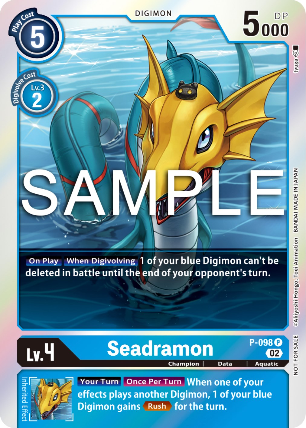 Seadramon [P-098] - P-098 (Limited Card Pack Ver.2) [Promotional Cards] | Total Play