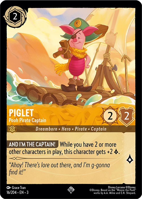 Piglet - Pooh Pirate Captain (16/204) [Into the Inklands] | Total Play