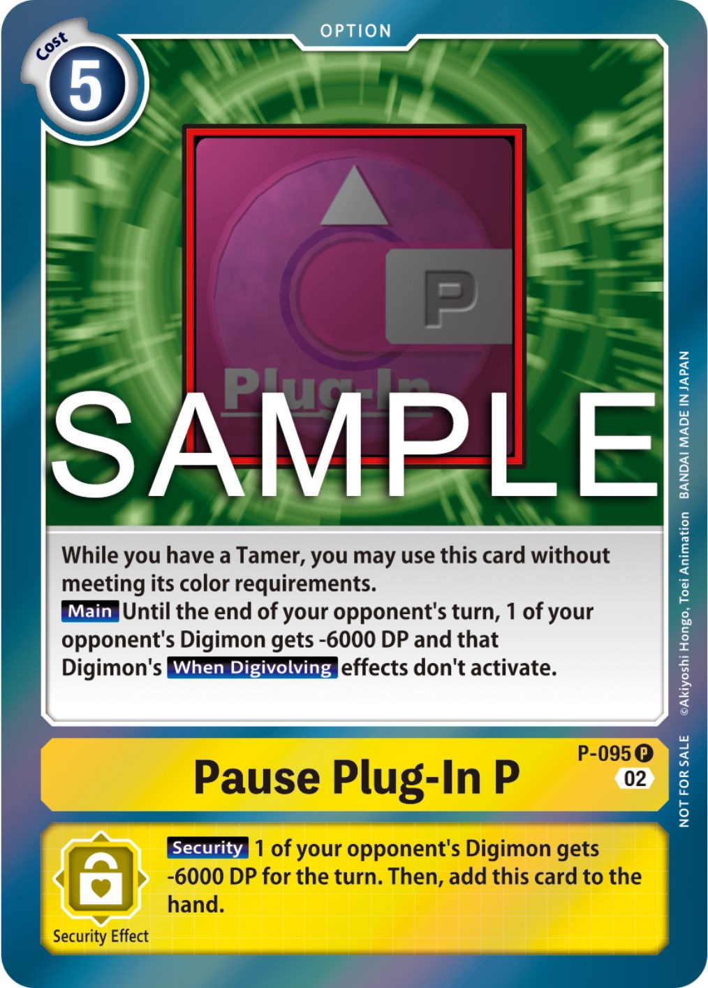 Pause Plug-In P [P-095] (3rd Anniversary Update Pack) [Promotional Cards] | Total Play