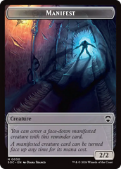 Elemental (0020) // Manifest Double-Sided Token [Secrets of Strixhaven Commander Tokens] | Total Play