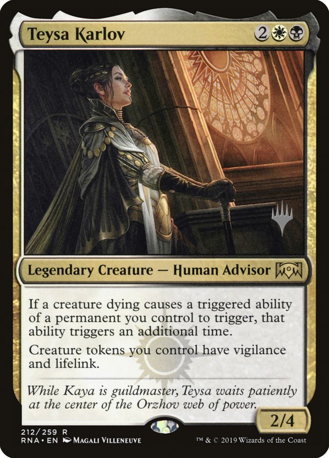 Teysa Karlov (Promo Pack) [Ravnica Allegiance Promos] | Total Play