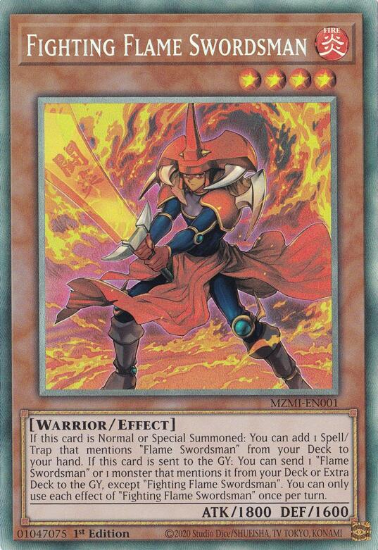 Fighting Flame Swordsman (CR) [MZMI-EN001] Collector's Rare | Total Play