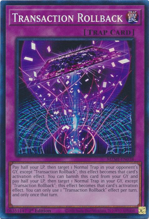 Transaction Rollback (CR) [MZMI-EN038] Collector's Rare | Total Play