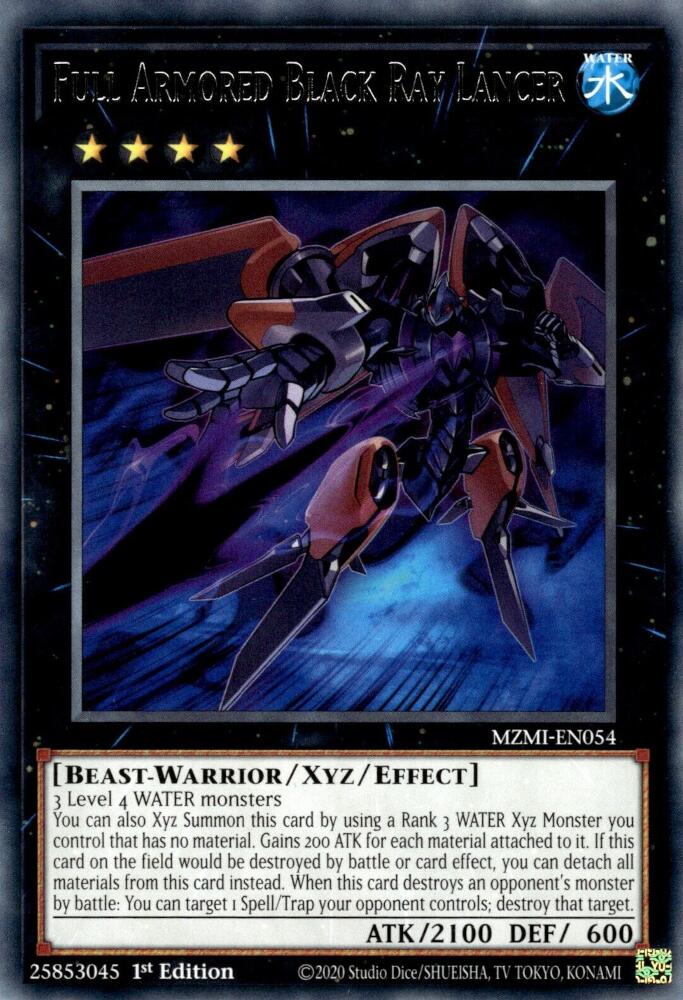 Full Armored Black Ray Lancer [MZMI-EN054] Rare | Total Play