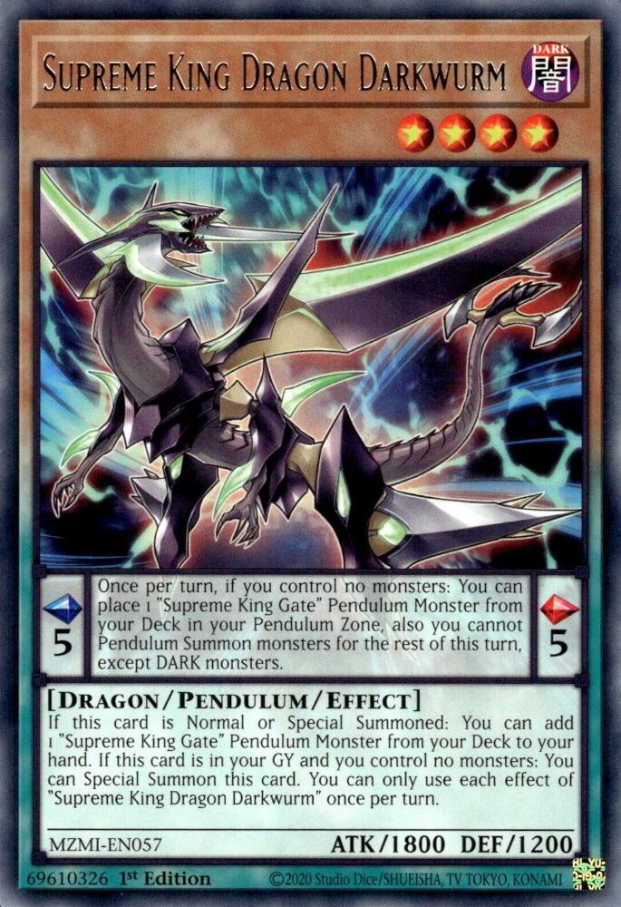 Supreme King Dragon Darkwurm [MZMI-EN057] Rare | Total Play
