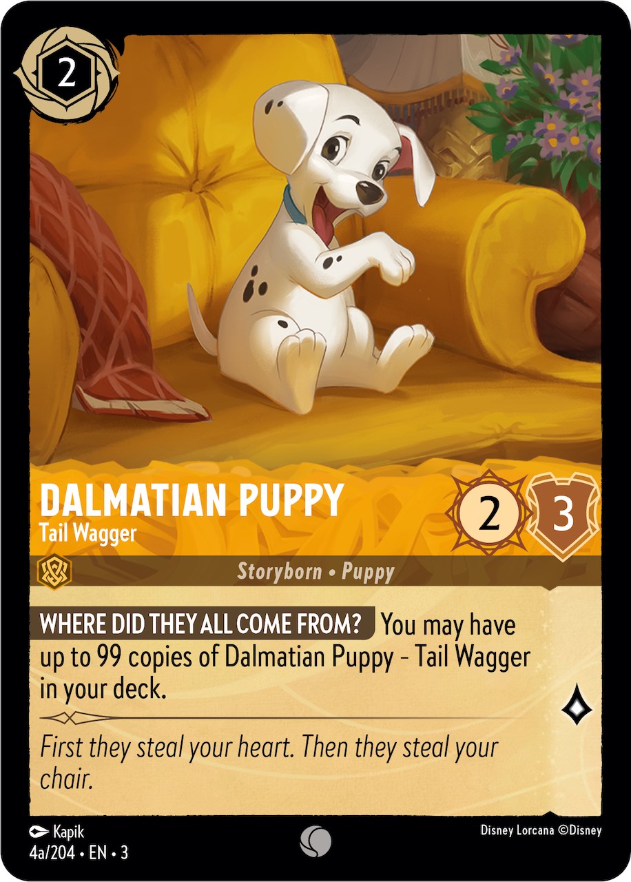 Dalmatian Puppy - Tail Wagger (4a) (4a/204) [Into the Inklands] | Total Play