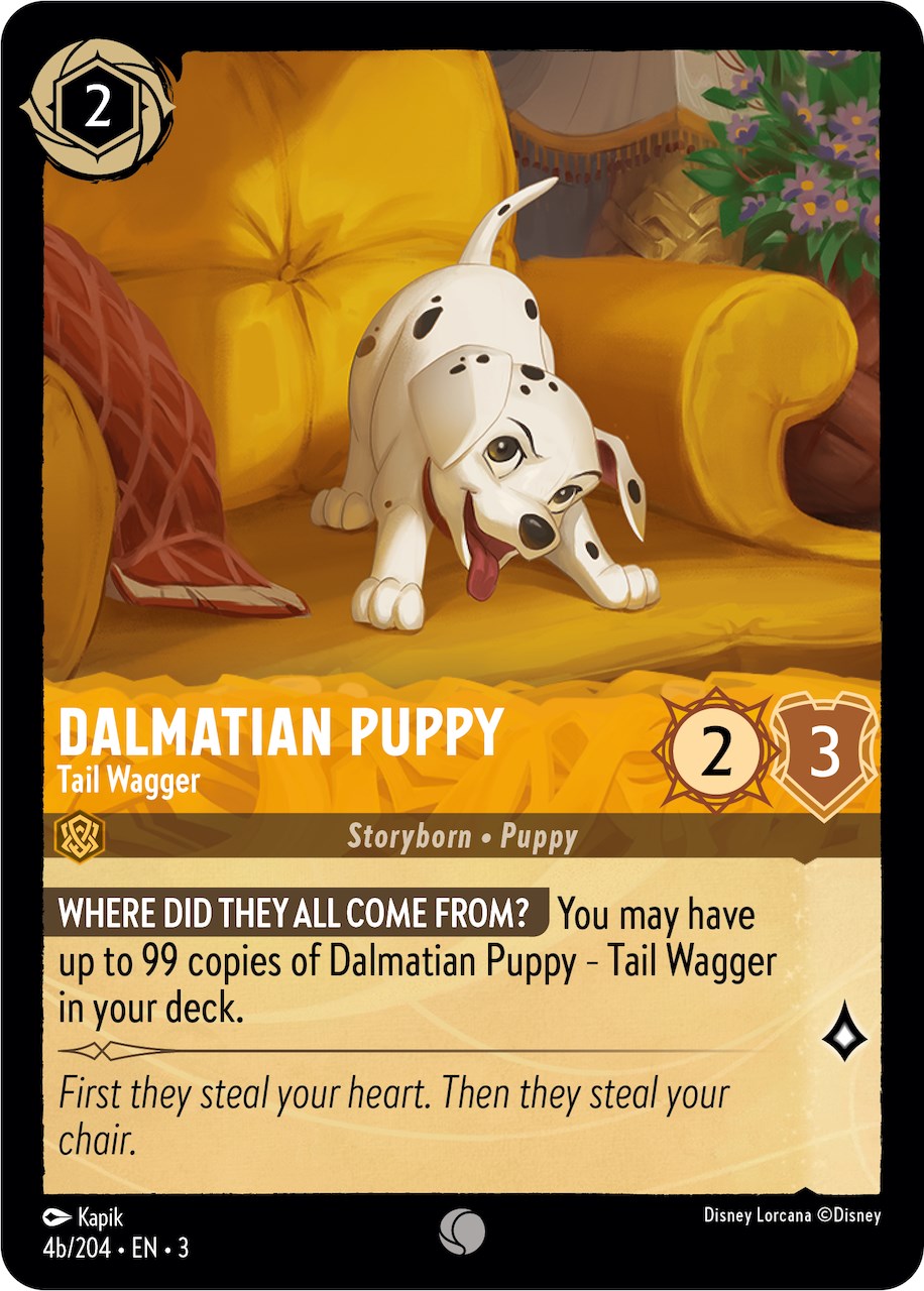 Dalmatian Puppy - Tail Wagger (4b) (4b/204) [Into the Inklands] | Total Play