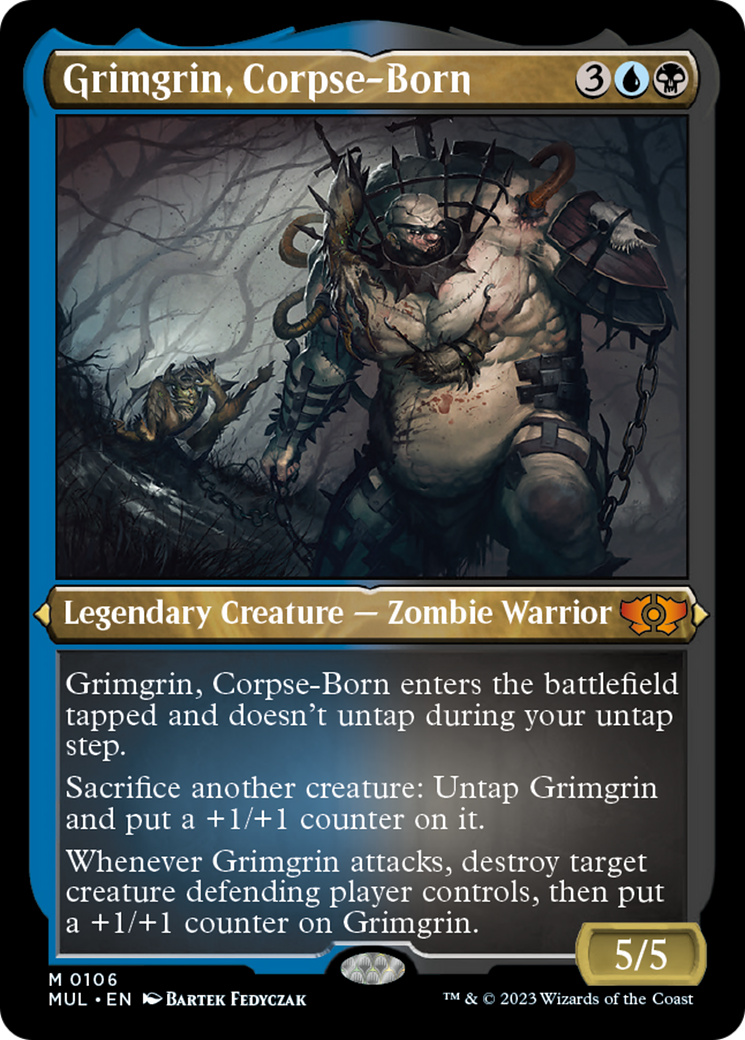 Grimgrin, Corpse-Born (Foil Etched) [Multiverse Legends] | Total Play