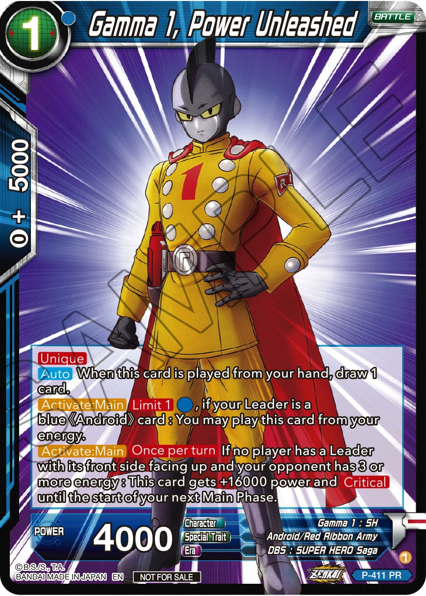 Gamma 1, Power Unleashed (Zenkai Series Tournament Pack Vol.1) (P-411) [Tournament Promotion Cards] | Total Play