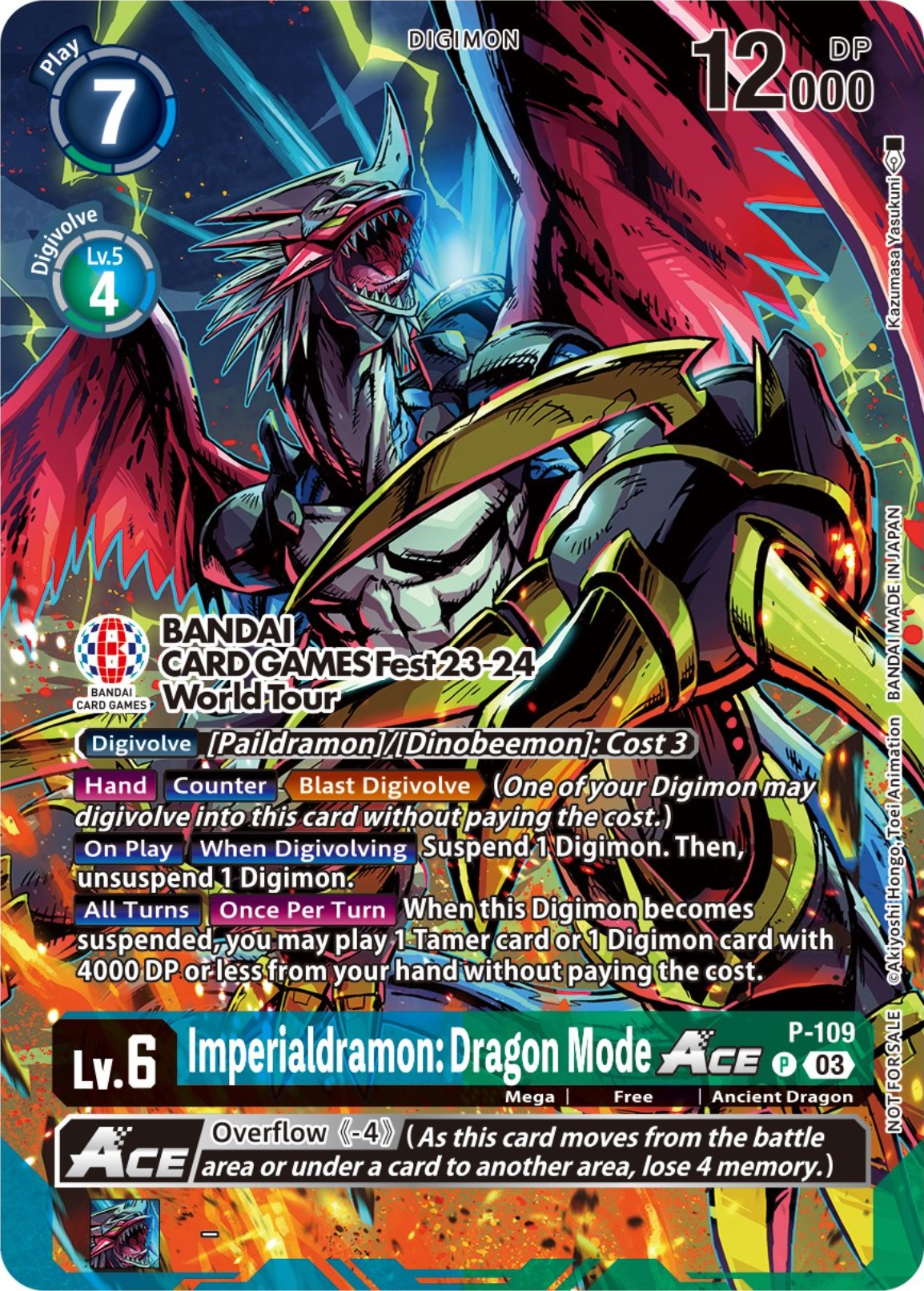 Imperialdramon: Dragon Mode Ace [P-109] (BANDAI Card Games Fest 23-24 World Tour) [Promotional Cards] | Total Play