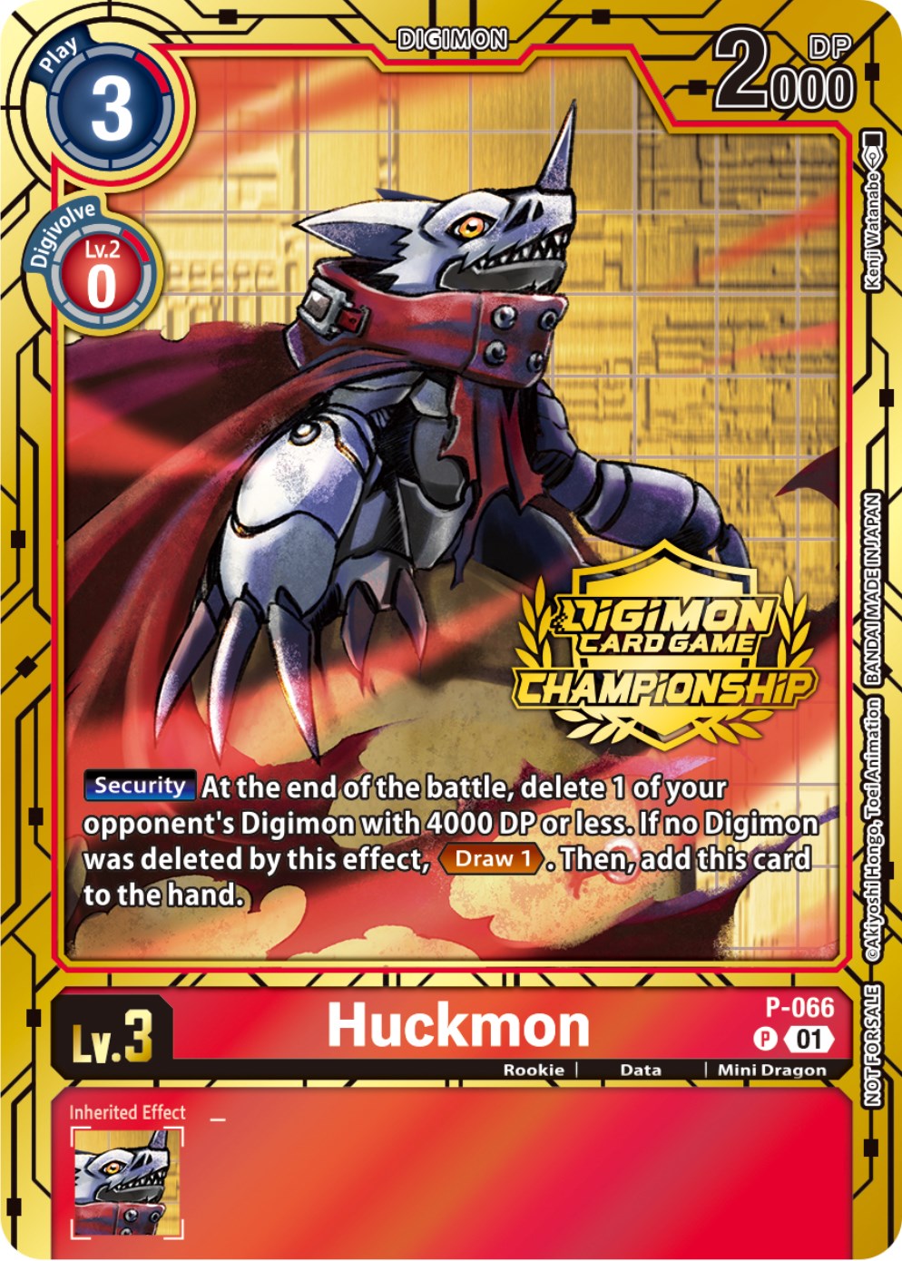 Huckmon [P-066] (Championship 2023 Gold Card Set) [Promotional Cards] | Total Play
