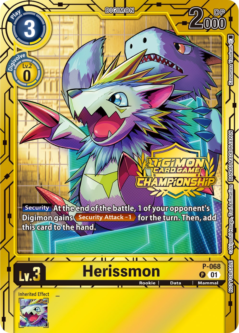 Herissmon [P-068] (Championship 2023 Gold Card Set) [Promotional Cards] | Total Play