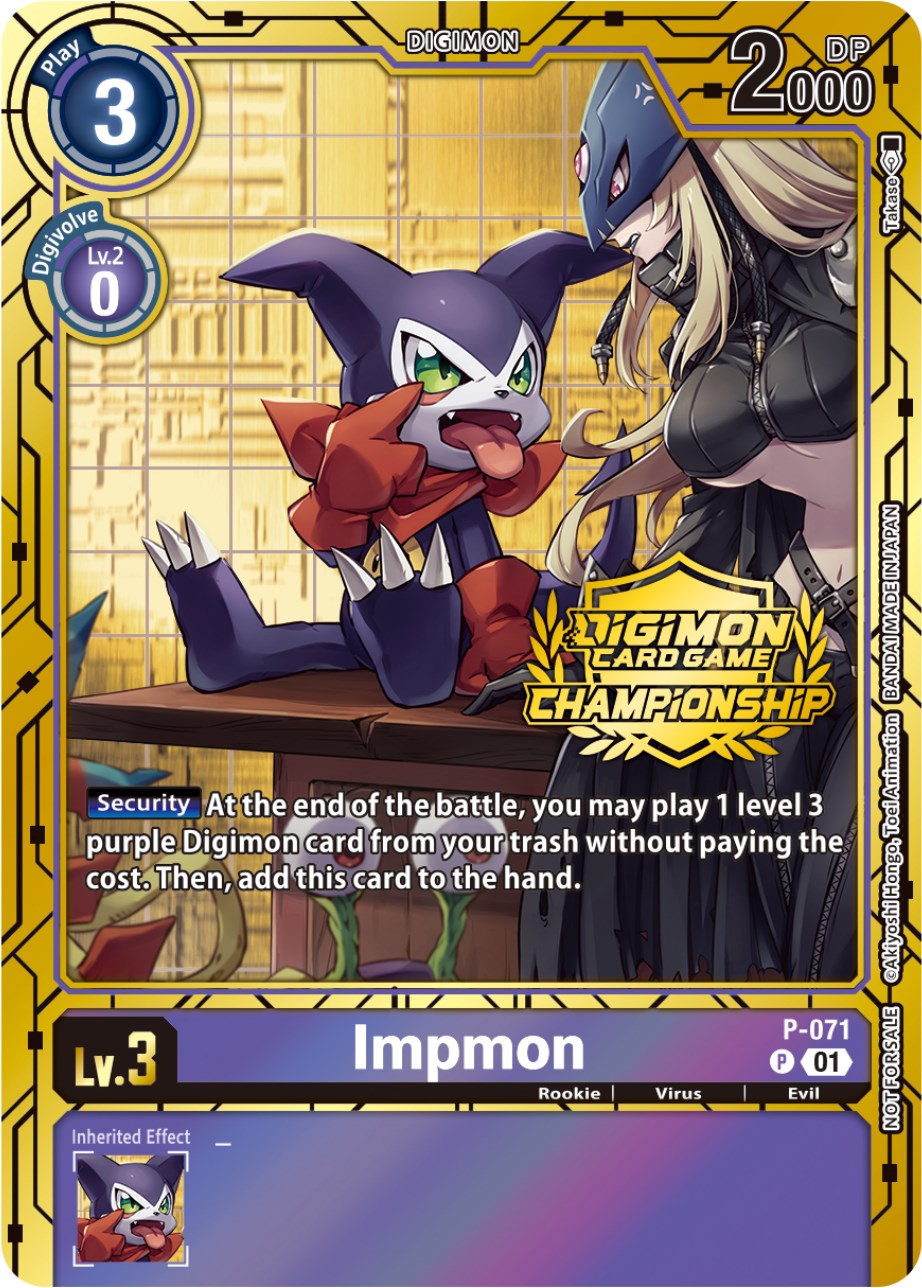 Impmon [P-071] (Championship 2023 Gold Card Set) [Promotional Cards] | Total Play