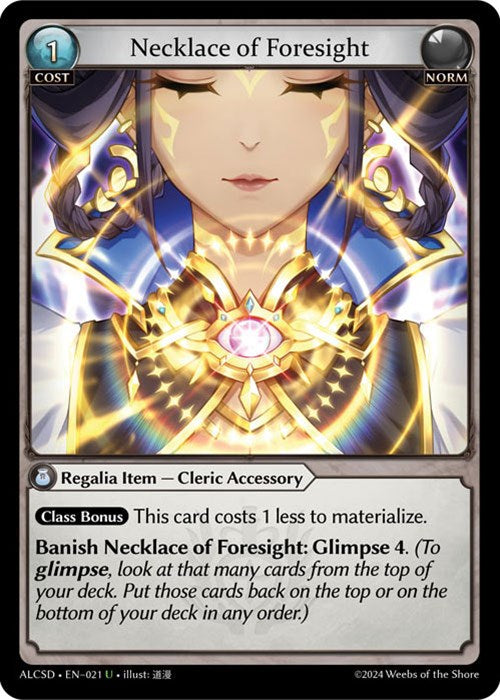 Necklace of Foresight (21) [Alchemical Revolution: Starter Decks] | Total Play