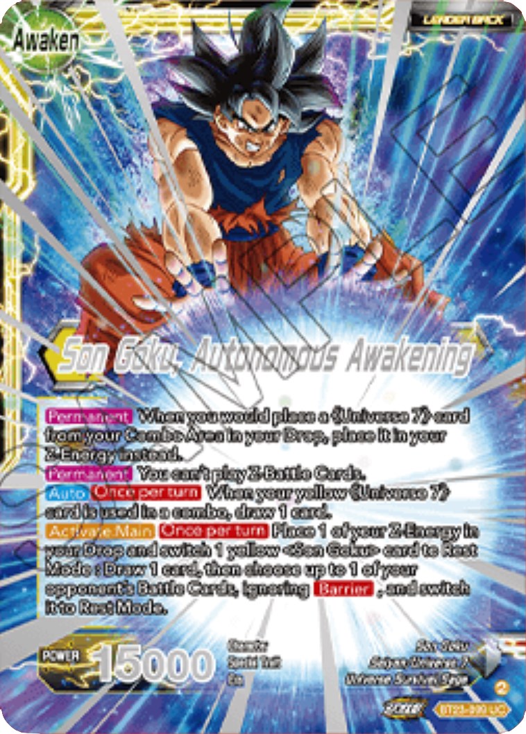 SSB Son Goku // Son Goku, Autonomous Awakening (2023 Championship Finals) (BT23-099) [Tournament Promotion Cards] | Total Play