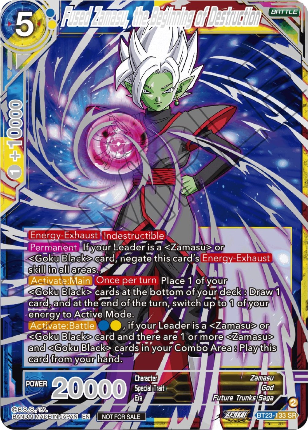 Fused Zamasu, the Beginning of Destruction (Championship 2023 Reward Alternate Art Card Set) (Holo) (BT23-133) [Tournament Promotion Cards] | Total Play