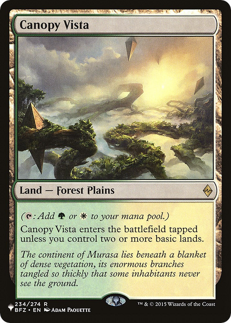 Canopy Vista [The List] | Total Play