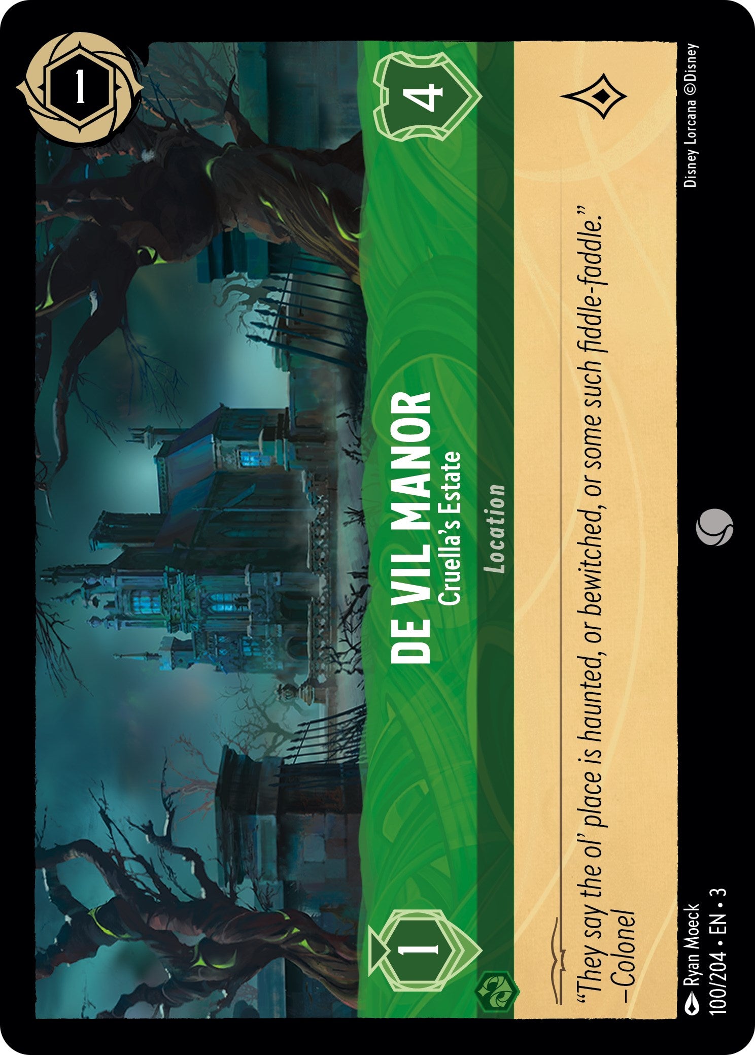 De Vil Manor - Cruella's Estate (100/204) [Into the Inklands] | Total Play