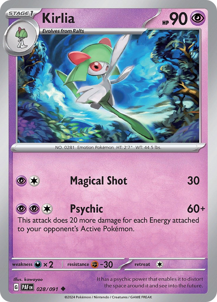 Kirlia (028/091) [Scarlet & Violet: Paldean Fates] | Total Play